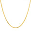 An image of the rounded wheat link 22K gold chain from Virani Jewelers.