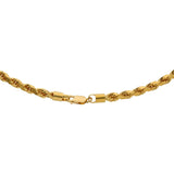 22K Yellow Gold Twisted Rope Chain, 80.8 Grams - Virani Jewelers | Accessorize with luxurious 22K gold chains from Virani Jewelers!
Features:
• Beautiful twisted ch...