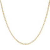 22K Multi Tone Rounded Link Chain W/ Stacked Oblong Beads, 16 inches - Virani Jewelers | Express your elegant style with this 22K  link chain gold necklace from Virani Jewelers!Features:...