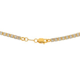 22K Multi Tone Rounded Link Chain W/ Stacked Oblong Beads, 16 inches - Virani Jewelers | Express your elegant style with this 22K  link chain gold necklace from Virani Jewelers!Features:...