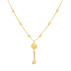 22K Gold Chain W/ Accented balls - Length : 21 inches - Virani Jewelers