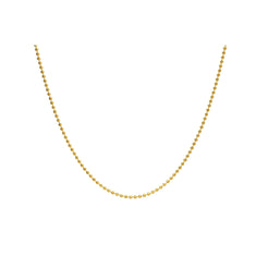 An image of a 22K gold twisted rope chain necklace from Virani Jewelers.
