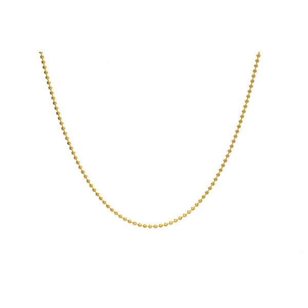 An image of a 22K gold twisted rope chain necklace from Virani Jewelers. | Add a subtle elegance to your favorite outfit with this beautiful 22K gold chain from Virani Jewe...