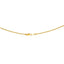 A close-up image of the lobster claw clasp on the 22K gold twisted rope chain necklace from Virani Jewelers.