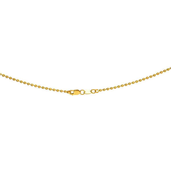 A close-up image of the lobster claw clasp on the 22K gold twisted rope chain necklace from Virani Jewelers. | Add a subtle elegance to your favorite outfit with this beautiful 22K gold chain from Virani Jewe...
