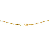 An image of the lobster claw clasp on a 22K gold necklace from Virani Jewelers. | Find the perfect way to accent your ensemble with this 22K gold necklace from Virani Jewelers!

F...