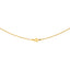 22K Multi - Tone Gold Beaded Heart Chain