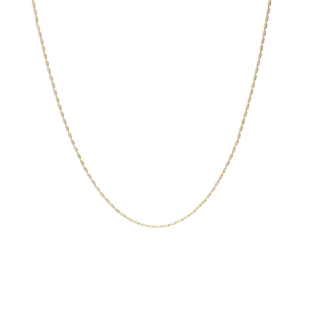 22K Multi-Tone Gold Simply Beaded Chain - Virani Jewelers | 
The 22K Multi-Tone Gold Simply Beaded Chain from Virani Jewelers is just what you need to make y...