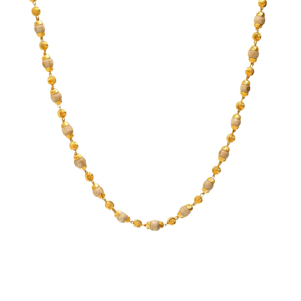 22K Yellow & White Gold Beaded Luxe Chain - Virani Jewelers | 
Our 22K Yellow Gold Resort Chain is just what you need to show off your sophisticated style. Thi...