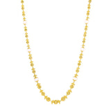 22K Yellow Gold Chain W/ Pearls & Textured Gold Balls - Virani Jewelers | 22K Yellow Gold Chain W/ Pearls & Textured Gold Balls for women. This elegant 22K yellow gold...