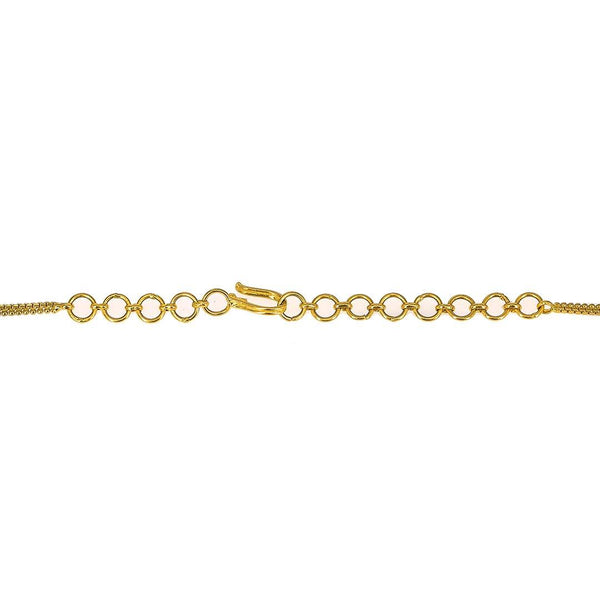 22K Yellow Gold Chain W/ Pearls & Textured Gold Balls - Virani Jewelers | 22K Yellow Gold Chain W/ Pearls & Textured Gold Balls for women. This elegant 22K yellow gold...