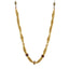 22K Yellow Gold Chain W/ Ruby, Clustered Textured Beads & Back Dori - Virani Jewelers