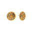 22K Yellow Gold Meenakari Stud Earrings - Virani Jewelers