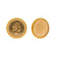 22K Gold Dei Gratia Regina Stud Earrings - Virani Jewelers