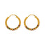 22K Yellow Gold Meenakari Hoop Earrings - Virani Jewelers