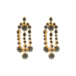 22K Yellow Gold Sapphire Rain Earrings - Virani Jewelers