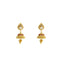 22K Yellow Gold Jhumki Drop Earrings W/ Meenakari Details & Flower Decals - Virani Jewelers