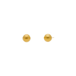 22K Yellow Gold Ball Stud Earrings, 2.3 Grams - Virani Jewelers