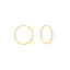 22K Yellow Gold Thin Hoops, 2.2 Grams - Virani Jewelers