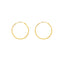 22K Yellow Gold Thin Hoops, 2.2 Grams - Virani Jewelers