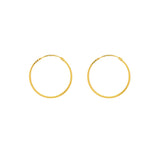 22K Yellow Gold Thin Hoops, 2.2 Grams - Virani Jewelers | 



Slim and slightly detailed pair of 22K yellow gold hoops, excellent for both casual and dress...