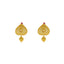 22K Yellow Gold Gorgeous Earrings Finely Finished W/ Rubies, 6.6 grams - Virani Jewelers