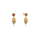 22K Yellow Gold Exotic Jhumka Drop Earrings W/ Emeralds & Rubies, 5.6 grams - Virani Jewelers | 


Nothing can match the beauty and grace that a pair of traditional jhumakas can add to your ens...