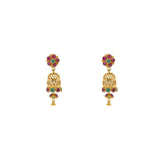 22K Yellow Gold Exotic Jhumka Drop Earrings W/ Emeralds & Rubies, 5.6 grams - Virani Jewelers | 


Nothing can match the beauty and grace that a pair of traditional jhumakas can add to your ens...