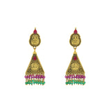 22K Yellow Gold Laxmi Earrings W/ Emerald & Ruby - Virani Jewelers | 


Mix of modern and traditional designs make this pair of gold earrings unique and charming appe...