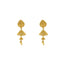 22K Yellow Gold Dazzling Jhumka Earrings W/ Solitary Design, 9.3 grams - Virani Jewelers