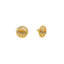 An image showing the front and side views of the 22K Indian gold earrings from Virani Jewelers.