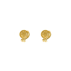 22K Yellow Gold Mango Shaped Stud Earrings, 3.7 grams - Virani Jewelers
