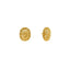 22K Yellow Gold Oval Shaped Stud Earrings, 5.9 grams - Virani Jewelers