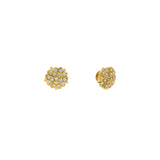 22K Yellow Gold Dangling & Detailed Stud Earrings W/ Cubic Zirconia, 7.8grams - Virani Jewelers | 


A tiny gold earpiece that goes with anything in your wardrobe!The universal 22K yellow gold ea...