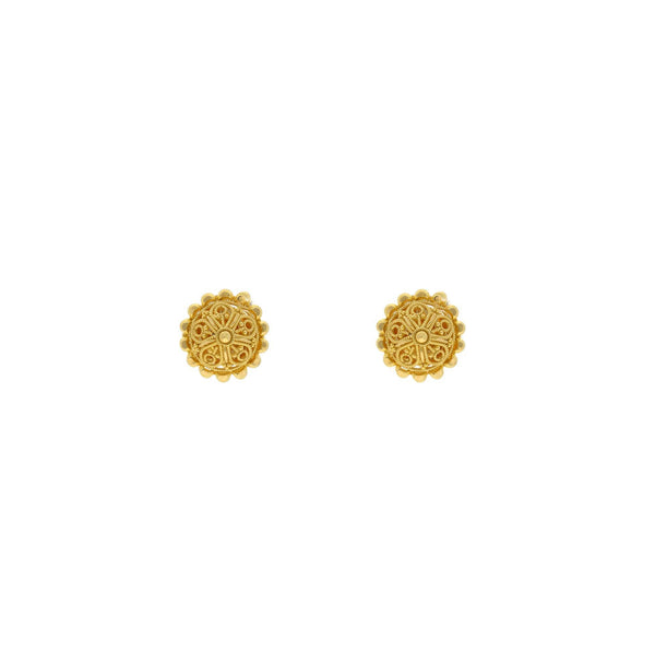 22K Yellow Gold Clustered & Dappered Stud Earrings, 5.2 grams - Virani Jewelers | 


Flaunt a polished traditional look as you accentuate your ethnic charm by wearing this pair of...