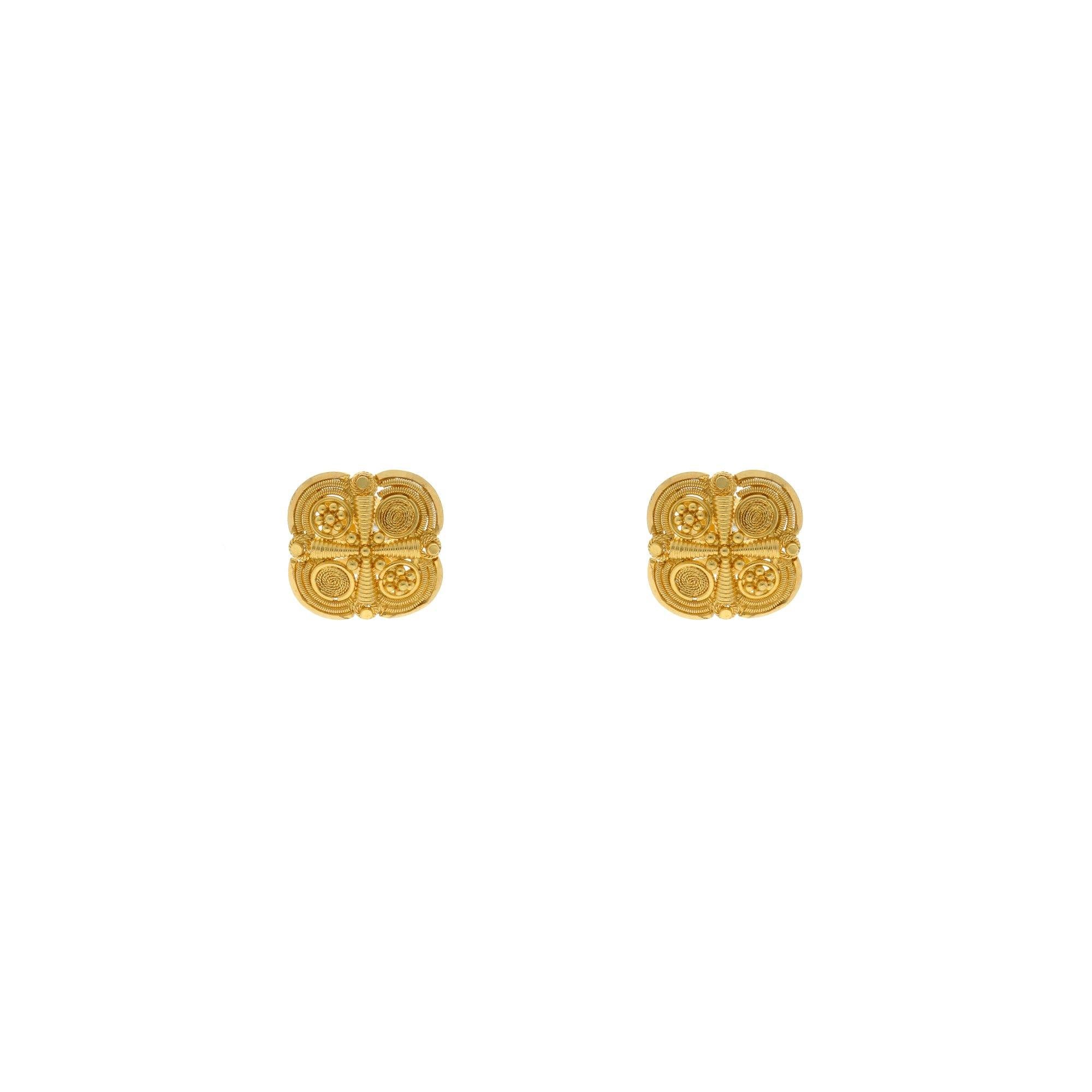 3 Gram Gold Plated Earring