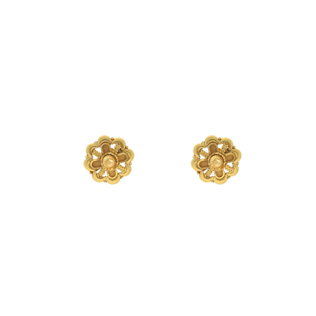 22K Yellow Gold Elegant and Long-Lasting Stud Earrings, 3.9 grams - Virani Jewelers | 


Wear this stunning pair of elegant 22K yellow gold earrings that come in eye-catching manner w...