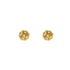22K Yellow Gold Elegant and Long-Lasting Stud Earrings, 3.9 grams - Virani Jewelers