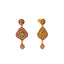 22K Yellow Gold Dangling Divya Earrings - Virani Jewelers