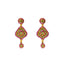 22K Yellow Gold Dangling Divya Earrings - Virani Jewelers
