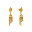 22K Yellow Gold Spiral Chandelier Stud Earrings - Virani Jewelers