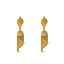 22K Yellow Gold Spiral Chandelier Stud Earrings - Virani Jewelers