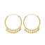 22K Yellow Gold Beaded Hoop Earrings - Virani Jewelers
