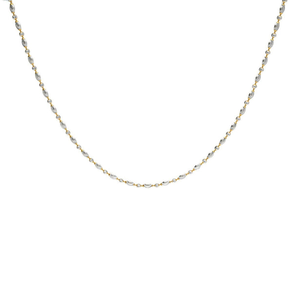 22K Gold Fancy Chain, Length 16inches - Virani Jewelers | Classic 22K yellow gold chain crafted meticulously to match your taste; lightweight everyday wear...