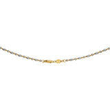 22K Gold Fancy Chain, Length 16inches - Virani Jewelers | Classic 22K yellow gold chain crafted meticulously to match your taste; lightweight everyday wear...