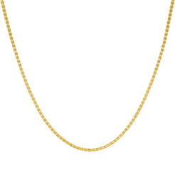22K Yellow Gold Fancy Chain, Length 20 inches - Virani Jewelers