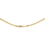 22K Yellow Gold Fancy Chain, Length 18inches - Virani Jewelers | Looking for a gift for your wife? Get this contemporary 22K yellow gold chain crafted to perfecti...