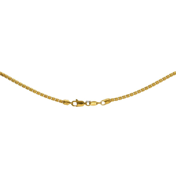 22K Yellow Gold Fancy Chain, Length 18inches - Virani Jewelers | 


Looking for a gift for your wife? Get this contemporary 22K yellow gold chain crafted to perfe...