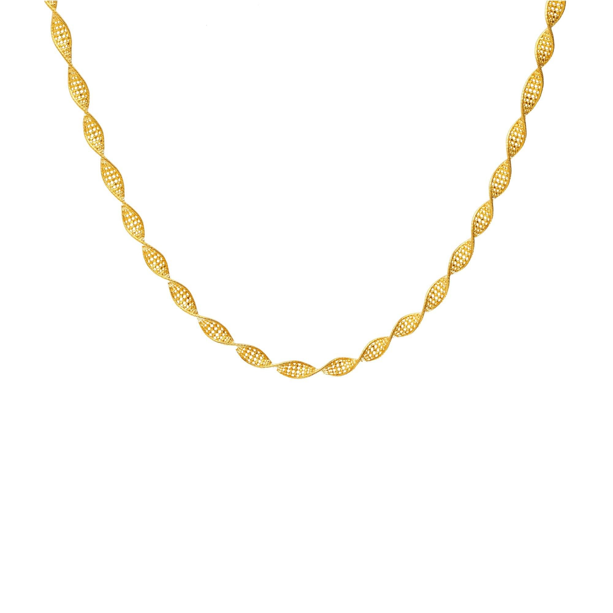 22K Yellow White Gold Linked Chain Virani Jewelers