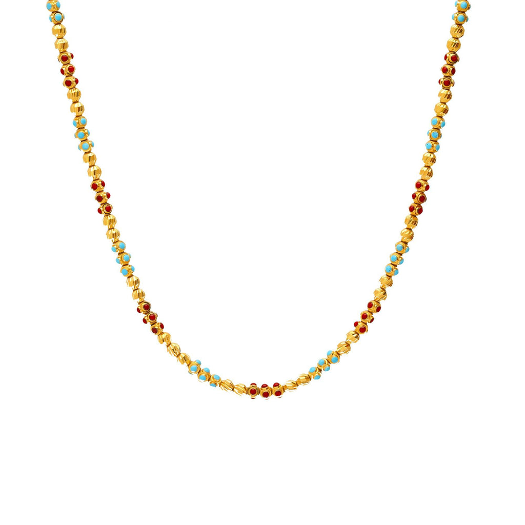 22K Gold & Enamel Colorful Krishna Chain - Virani Jewelers | 
Add a stylish flare to your look with 22K Gold & Enamel Colorful Krishna Chain from Virani. ...